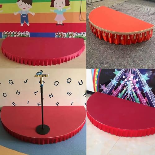 Tragbare Konzertbühne für Kinder, 120 cm, Trommelerhöhung, 15 cm, hohe leichte Performance-Plattform für Veranstaltungen, Festivals, Vitrinen, perfekt für Aufführungen und Merchandise.