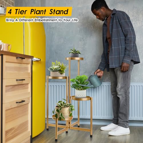 Plant stand gold