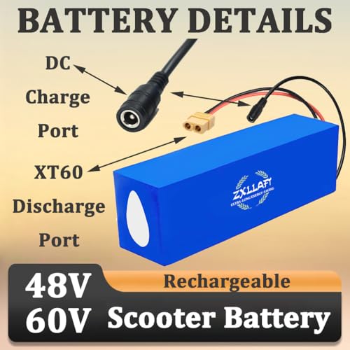 Batterie rechargeable 60V et 48V haute performance avec BMS de protection