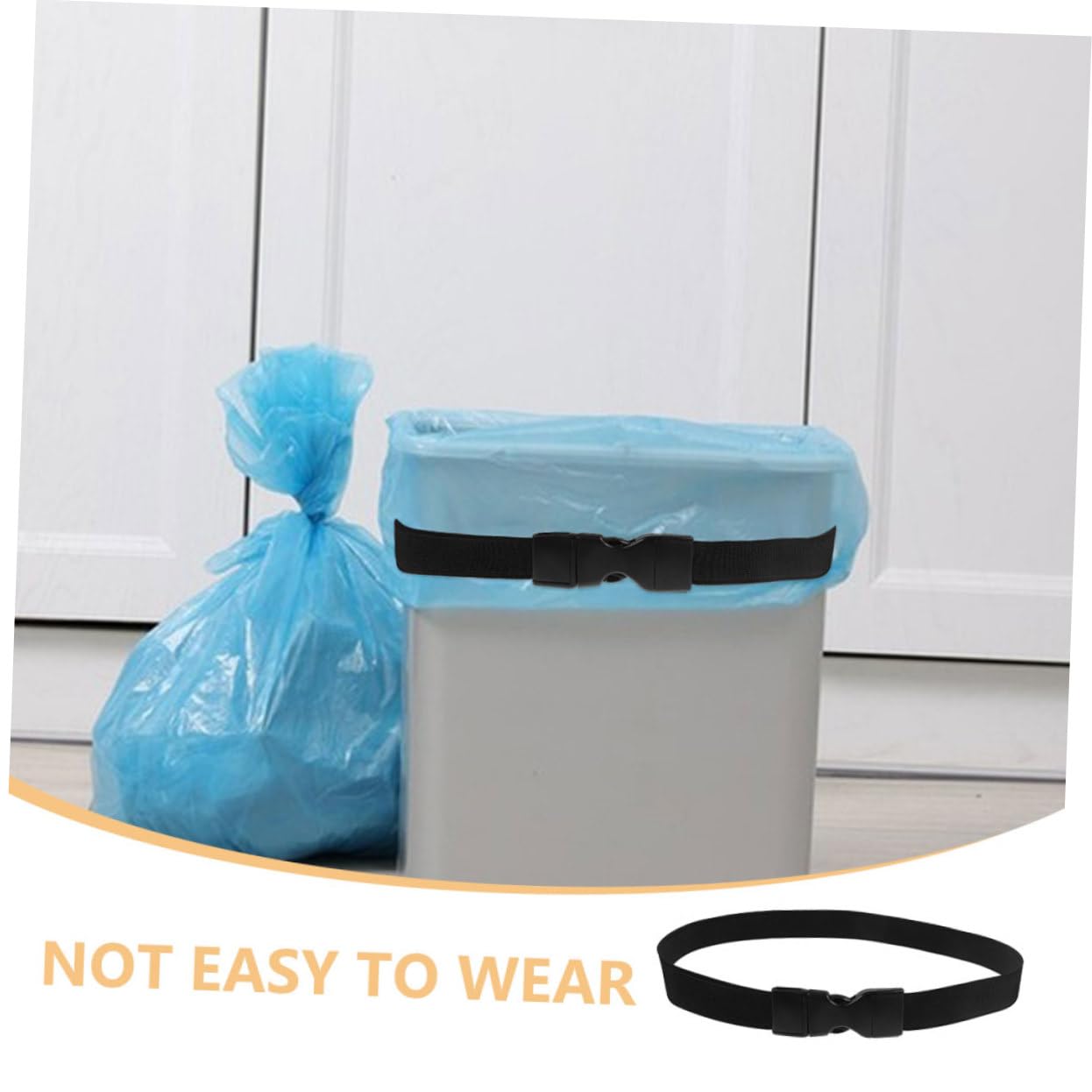 Garneck 25 Pz porta sacco della spazzatura clip sacchetti buste spazzatura sacchetti immondizia dust bag cestino banda Elastica chiusure per bidoni della spazzatura tessuto elastico