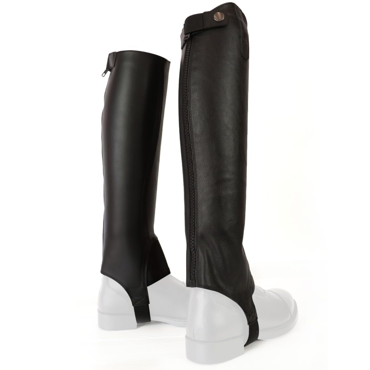 Ghette Unisex Equitazione Horses Riding, Antipioggia Impermeabili Unisex, Accessori Equitazione, Comode, Elasticizzate con Chiusura Posteriore e Blocco (nero, m)