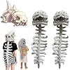 FOLENZU Silly Dino Plush, Silly Dino Skeleton Plush, 3D Dinos Skeleton Plushs Costume, 2026 New Wearable Dinosaur Skeletons Plushs, Funny Creative Fluff-Ified Dinosaur Bones 35.4inch*2