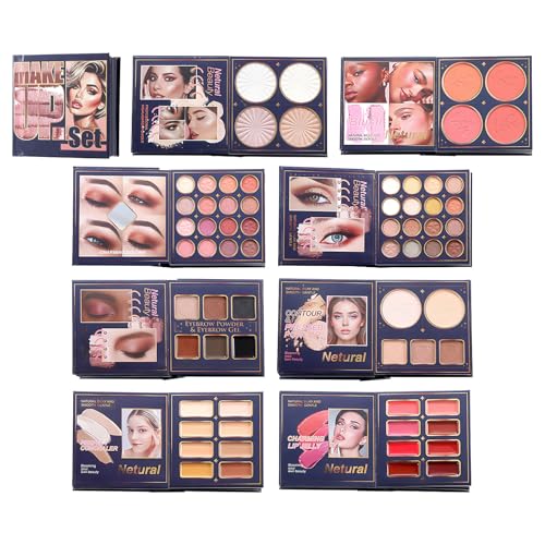 Palette contouring yeux et lèvres avec correcteur et blush longue tenue pour maquillage ado