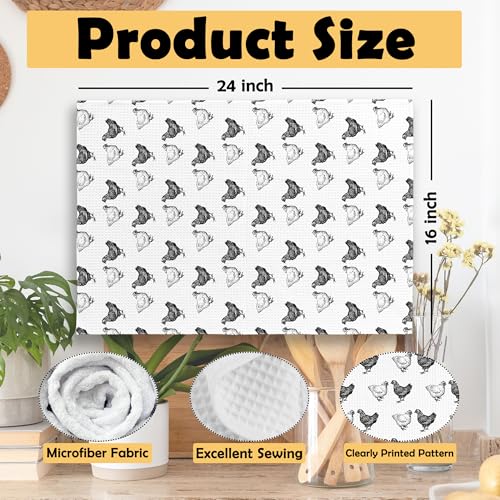 50% Off Funny Chicken Kitchen Towels Set of 2