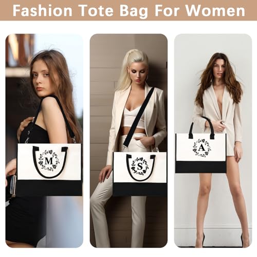Bolso Tote de Lona Personalizado con Iniciales Bordadas miniatura 6