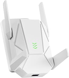 Nonser WiFi Extender, 2026 40X New WiFi 6 Booster AX1800 | (5.8/2.4GHz) 20,999 sq.ft Long Range and 135+ Devices, WiFi Extender Signal Booster for Home with Ethernet Port (White)