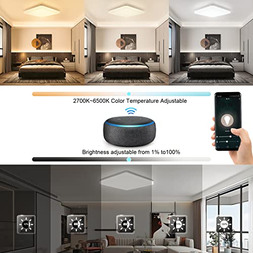 Smart-Deckenlampe-Alexa-LED-Deckenleuchte-Wifi-15W-1500LM-Wlan-Dimmbar-Kompatibel-mit-App-Alexa-Google-Home-IP54-Wasserdicht-Perfekt-fuer-Schlafzimmer-Wohnzimmer-Badezimmer-Kueche-222248CM