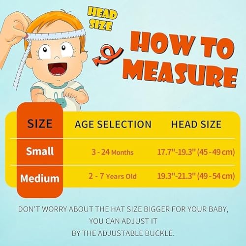 image for HONGTEYA Toddler Baby Sun Hat Kids Summer Beach Essentials Adjustable 