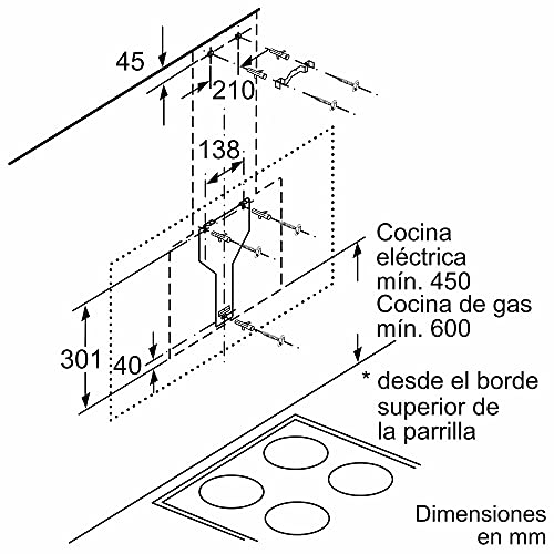 Bosch-DWK97JM60-Campana-decorativa-de-pared-Acero-Inoxidable-Serie-6-90-cm-Negro