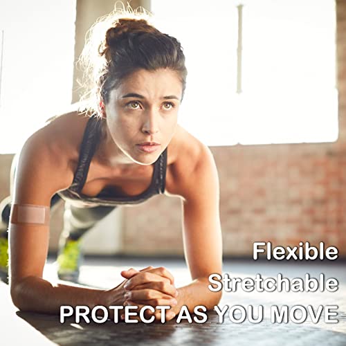 Hysimedy Silicone Bandages For Sensitive Thin Skin - 1.64"X4"(30 Counts) - Waterproof Bandaids One Large Size For Swimming Shower - Pain Free Removal Latex Free Band-Aids Ultra-Waterproof Series #TOP3