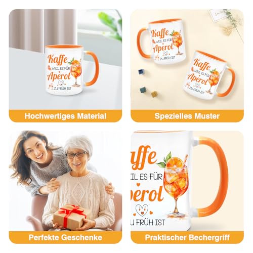 Bingtoo Aperol Geschenk, Aperol-Tasse und Socken, Aperol Spritz Geschenk für Frauen, Männer, Freunde, Geburtstag, Accessories, Deko, Gläser