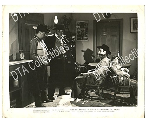 MOVIE PHOTO: MARSHAL OF LAREDO-1940'S-8 X 10-STILL-WESTERN-ROBERT BLAKE- BILL ELLIOTT-good G