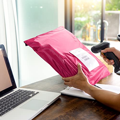 Image of Metronic Pink Poly Mailers 14.5x19 Large Poly Mailers 100 Pack Self-Seal Shipping Bags, Packaging Bags, Shipping Envelopes, Packaging for Small Business, Boutique, Clothing