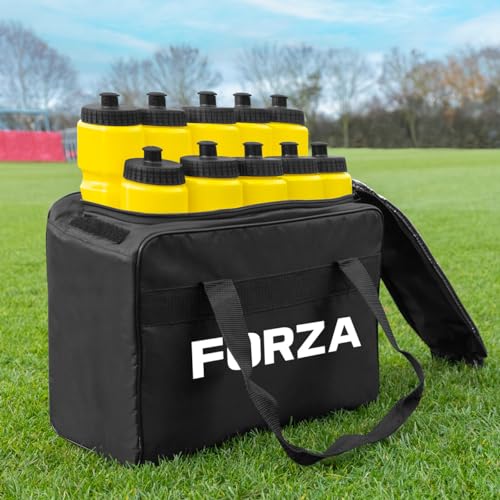 BOTTIGLIE MORBIDE - Ogni borsa è fornita con 10 bottiglie di plastica per sport, prive di BPA e ftalati, che presentano comodi beccucci in TPR per una rapida reidratazione.