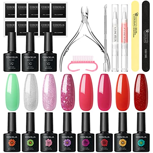 Coscelia Set Smalto Semipermanente Kit Smalto Gel