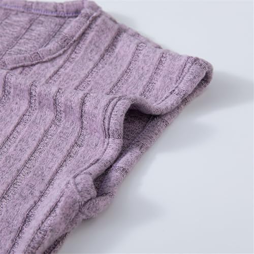 BILIKEYU Girls Summer Outfits Sleeveless Crewneck Solid Color Tank Tops and Elastic Waist Flared Pantts 2pcs3