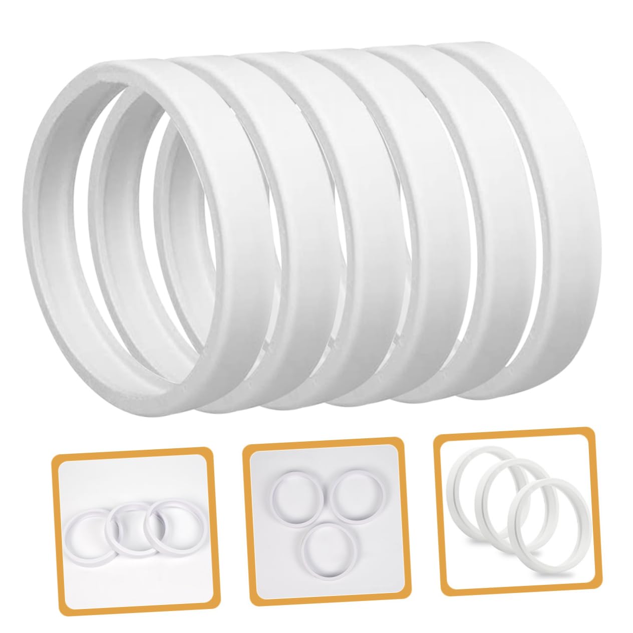VANZACK 6piezas Ruedas De para Limpiadores De Piscina Accesorios De Neumáticos para Equipos De Limpieza De Compatible