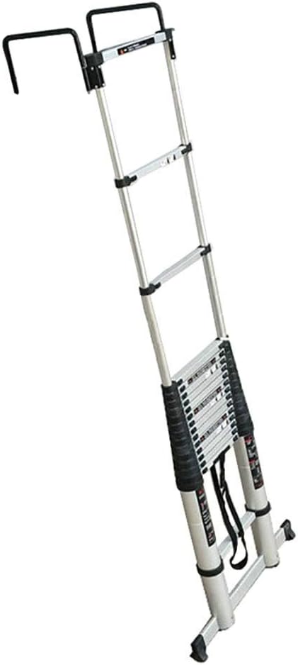 WGGGF 5M-7M Long Ladder SMulti-Purpose Telescopic Tall Ladder with 30cm Fixed Hook Heavy-Duty Foldable Extendable Ladder for Climb Home Builders Attic (Size : 6.2m/20.3ft) : Tools & Home Improvement