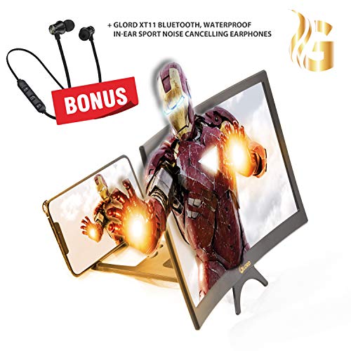 Curved Screen Magnifier -3D- 2 to 4 Times Amplifier for Smartphone Display