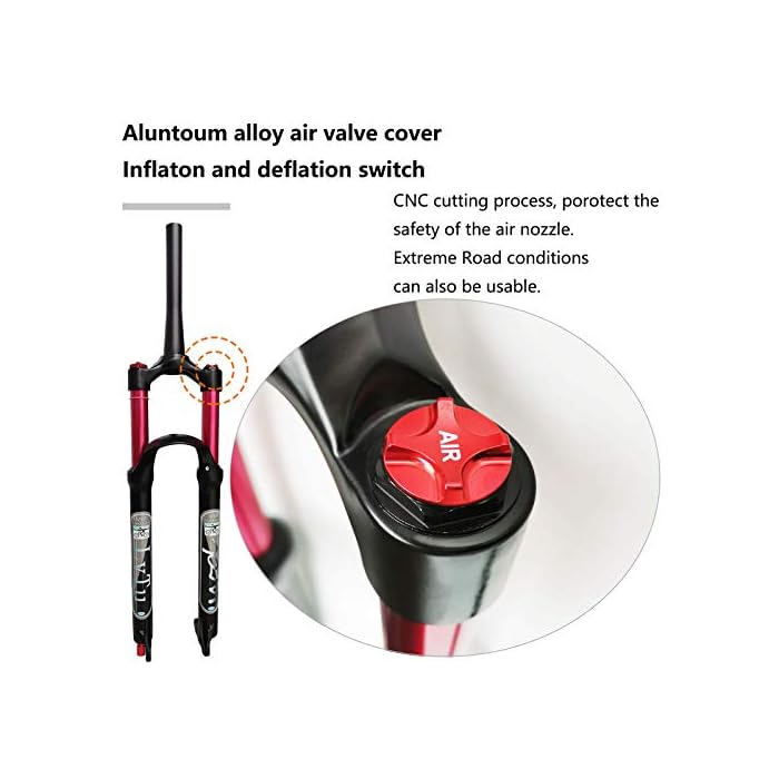 LvTu Air Mountain Bike MTB Front Fork 26 27.5 29 inch 140mm Travel - Image 5