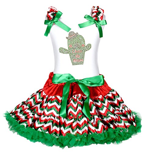 Vestido de Cinco de Mayo infantil con camiseta de algodón de cactus RGW