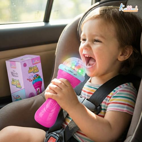 Image of Disney Princess Musical Microphone - Singing Mic Speaker & Toy, for Pink Karaoke Microphone, Birthday Gift | Fun & Educational Toy for Kids | Safe, Engaging & Interactive Play