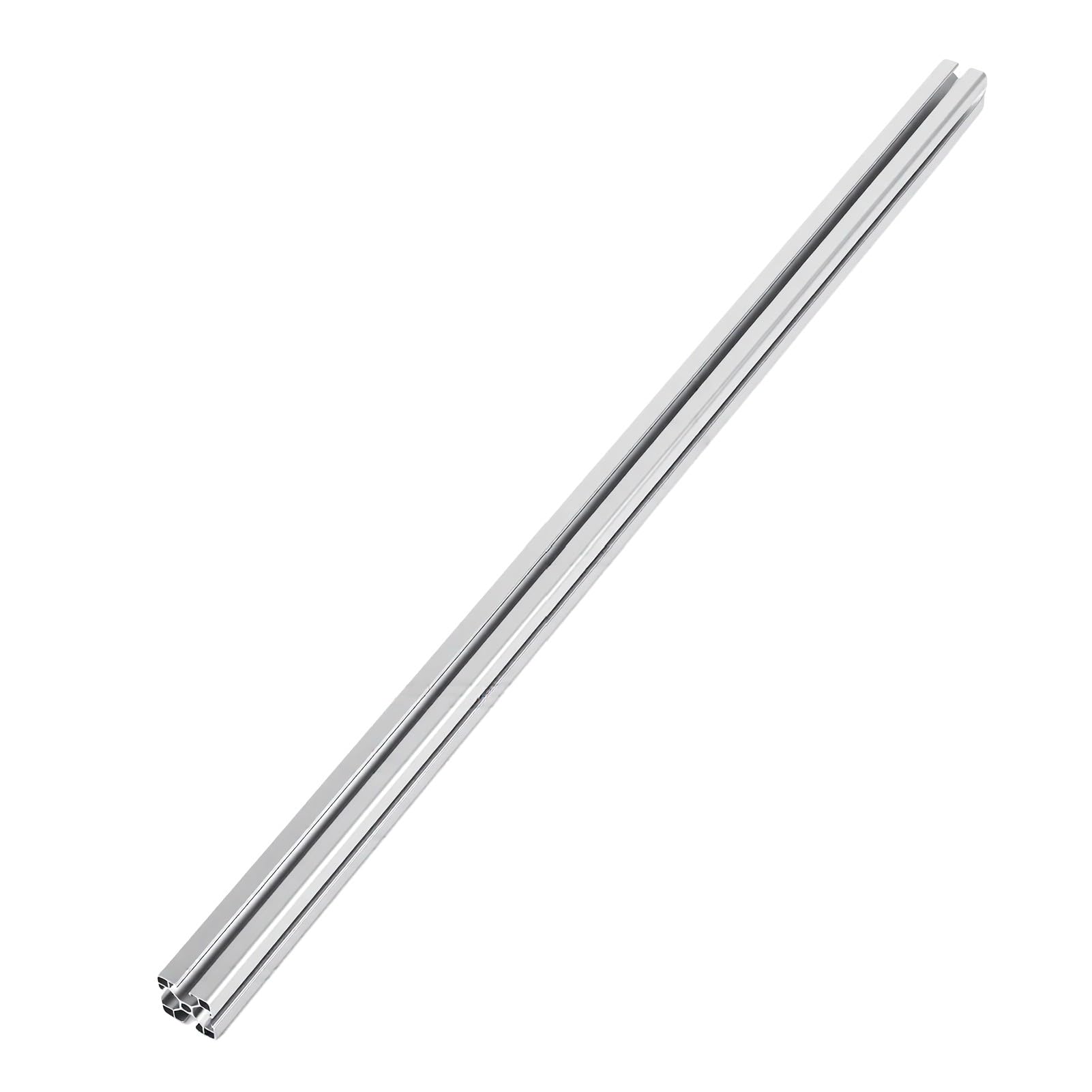 Marco de Perfil de Aluminio 4040, Diseño Ligero Blanco Plateado con Ranura en T para Maquinaria Industrial, Espesor de 1,5 Mm
