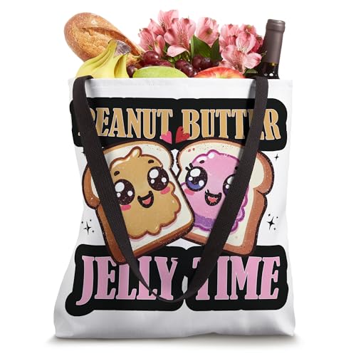 Bolso tote estilo kawaii de mantequilla de maní y jalea 'Best Friend' miniatura 4