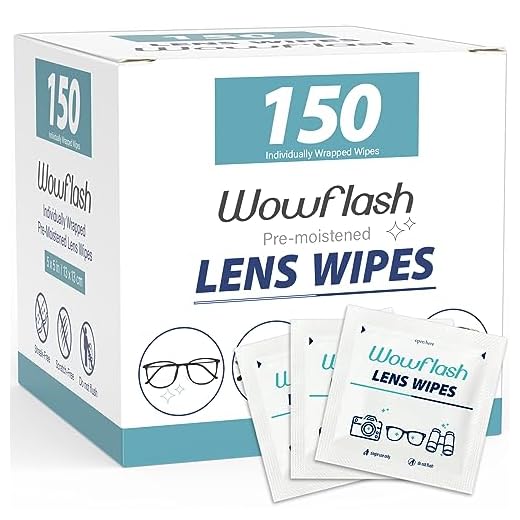 150 Count Lens Wipes for Eyeglasses, Eyeglass Lens Cleaning Wipes Pre-moistened Individually Wrapped Sracth-Free Streak-Free Eye Glasses Cleaner Wipes for Sunglass, Camera Lens, Goggles