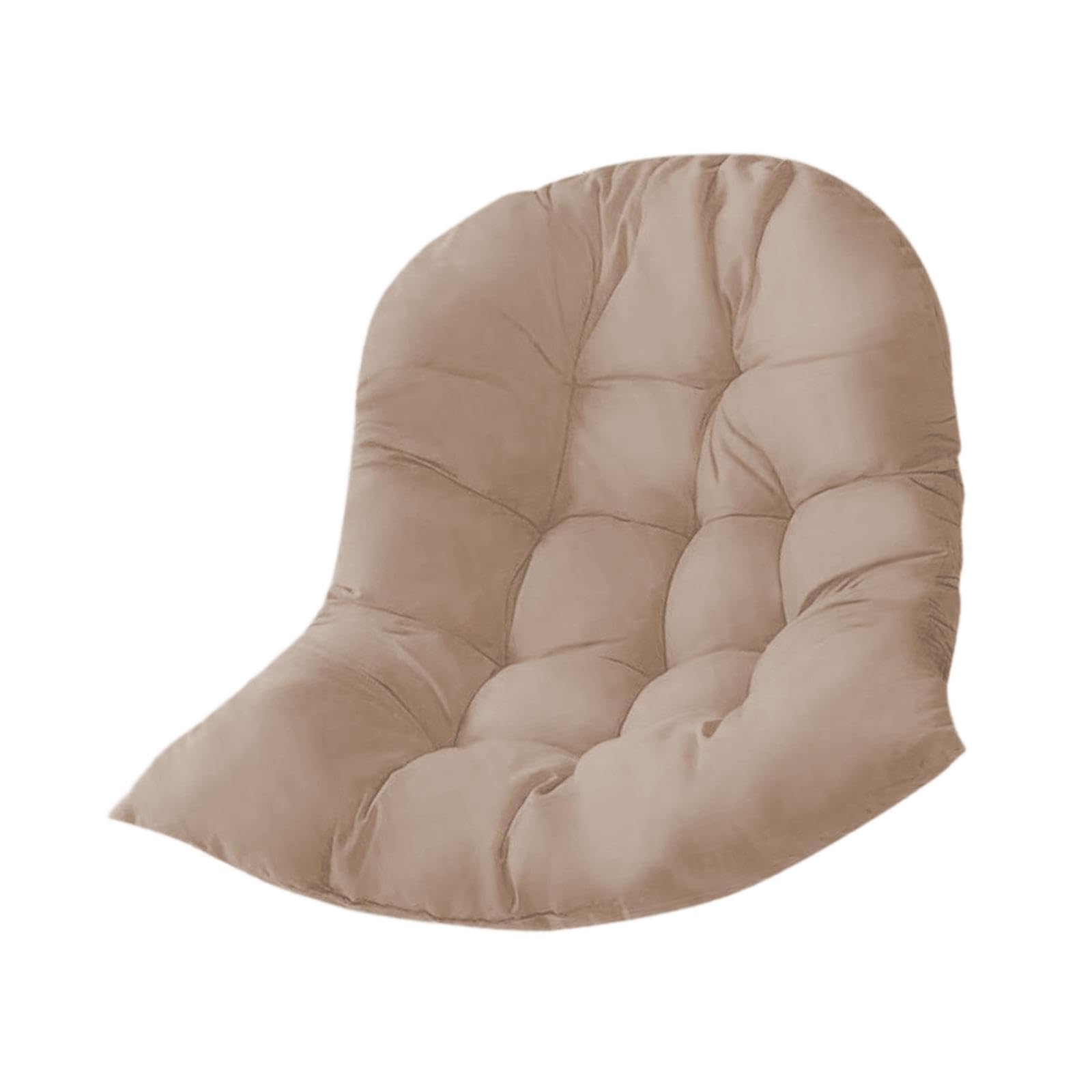 Egg Chair Cushion Soft Washable Basket Chair Cushion for Patio Outdoor Porch Khaki-image-5