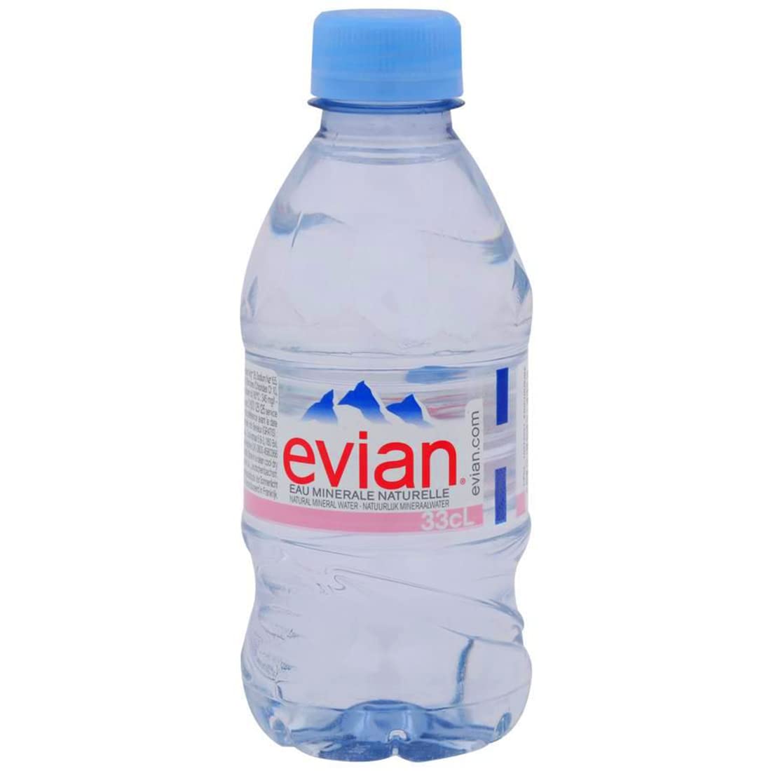 Evian Lot de 12 bouteilles d'eau minérale naturelle 330 ml