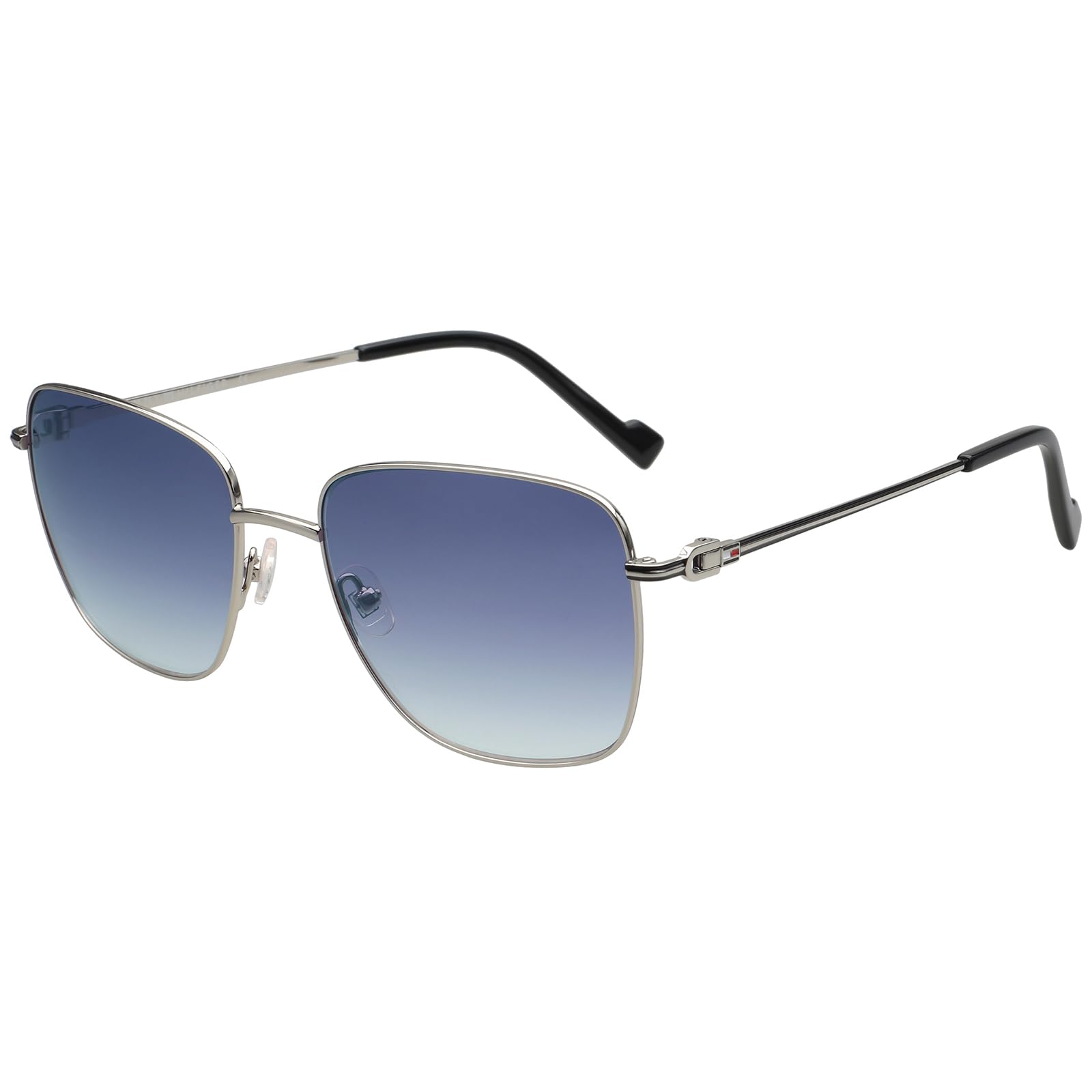 |Silver Full Frame Square Sunglasses|100% UV Protected (Uv 400) Blue Gradient Faded Lens|Women's|Large|TH6278 C2 56 S-image-24