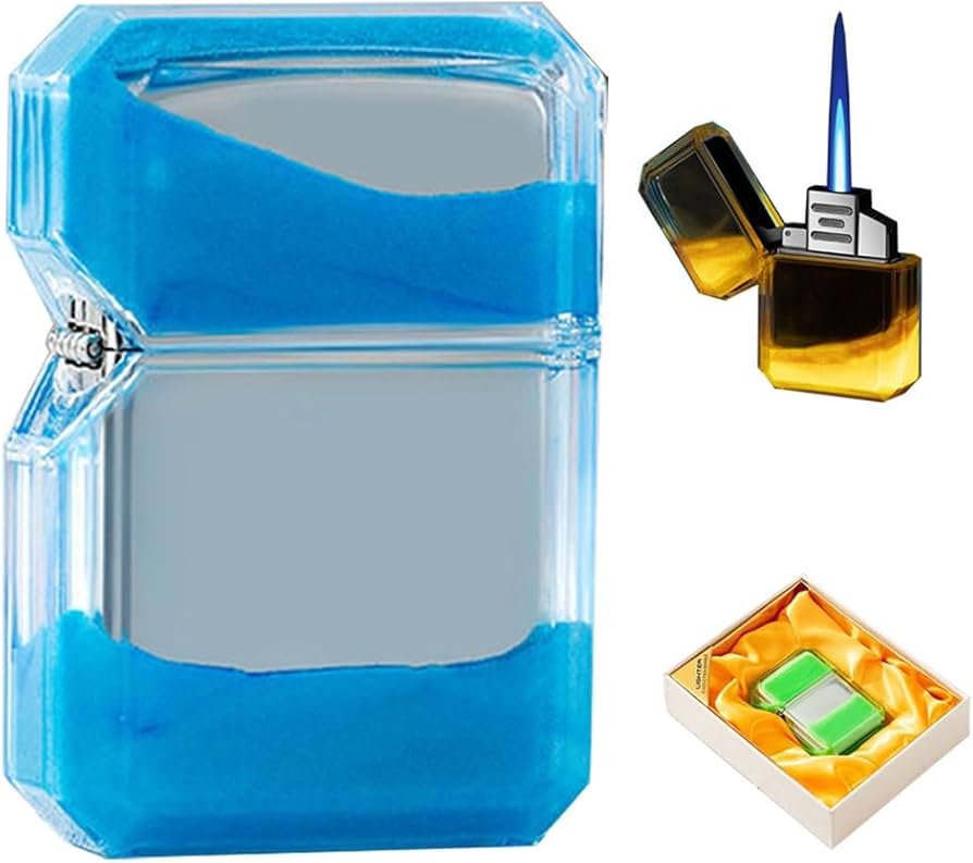 Amazon.com: AXIASUO Luminous Quicksand Lighter, Straight Flame