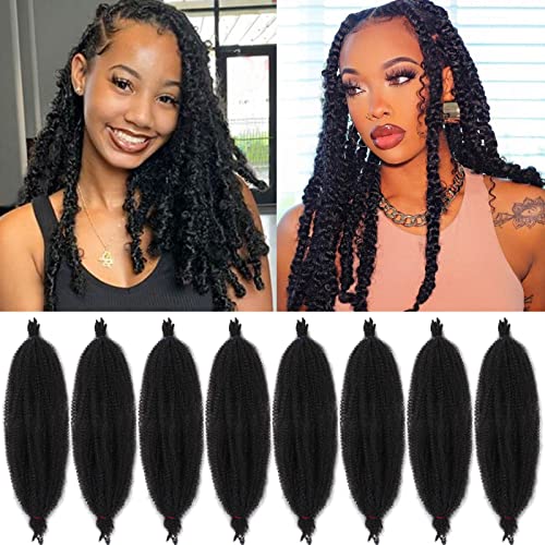 ZRQ 8 Packs Springy Afro Twist Hair For Distressed...