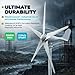 Wind Turbine Generator Kit, 1200W 5 Blade Wind Generators for Home, 12V 800RPM Power Kit with Controller, Windmill Generator for Solar&Wind System