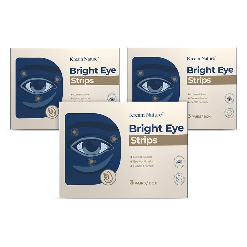 Under Eye Patches, Bright Eye Mask with Lutein for Dark Circles & Puffy Eyes, Ideal Eye Treatment Skin Care Gift for Women & Men (3 Pack/ 9 Pairs)