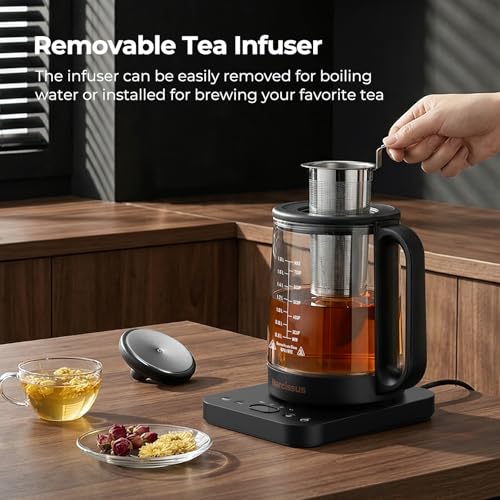 Tetera Eléctrica Narcissus 1.8L Control Temperatura Negra miniatura 5