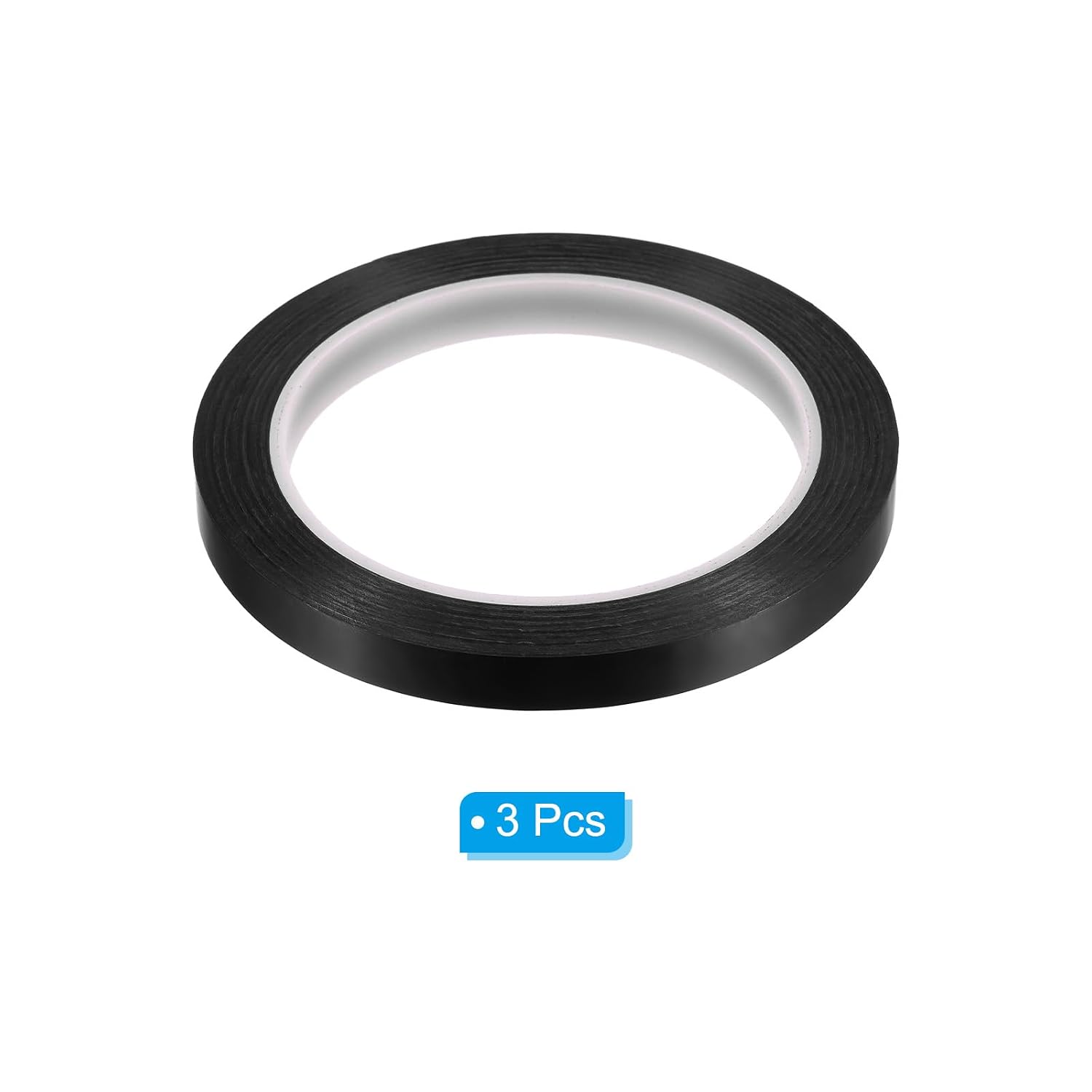 PATIKIL 1/2" Whiteboard Tape, 3 Pack Thin Dry Erase Tape 72 Yard for Graphic Chart Marking DIY Art, Black