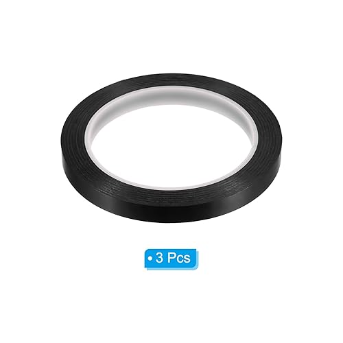 Miniatura 3 de PATIKIL Cinta de pizarra blanca de 1/2 pulgada, paquete de 3 cintas finas de borrado en seco de 72 yardas para marcado gráfico de arte de bricolaje