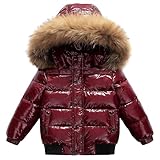 Garnissage en Duvet: La doublure intérieure des manteau fille est garnie de duvet de canard blanc de haute qualité, moelleux et léger, sans odeur, et se réchauffe rapidement, de sorte que votre enfant n’a pas peur du froid en hiver.