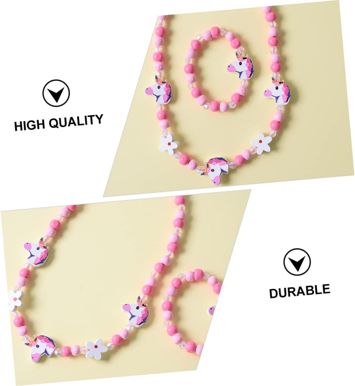 [BONOOL] ユニコーンネックレスボーイズとジュエリーメイキングキットビーズは、ドレスアップのための女の子の装飾ブレスレットを設