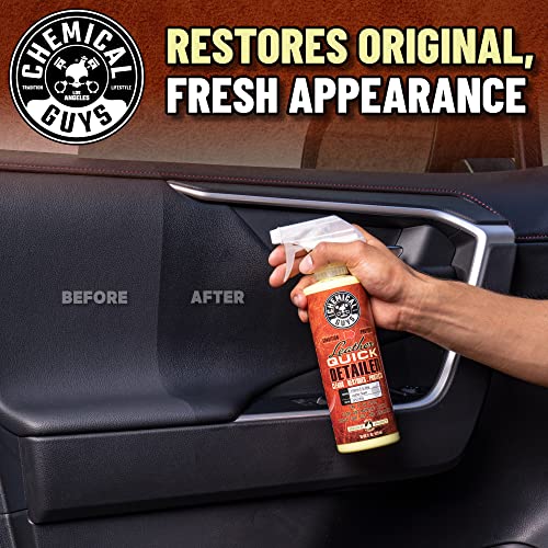 Chemical Guys, Leather Quick Detailer, Cleaner & Conditioner Spray, 16 oz | Quick spray cleans and conditions seats, furniture and apparel, safe on natural, synthetic and faux leather - image 8