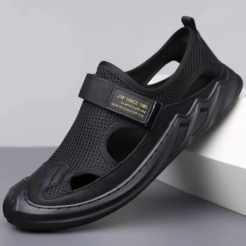 Men's Thick-Soled Beach Shoes - with Breathable mesh Design, These are Comfortable and Fashionable Casual Outdoor Shoes.2