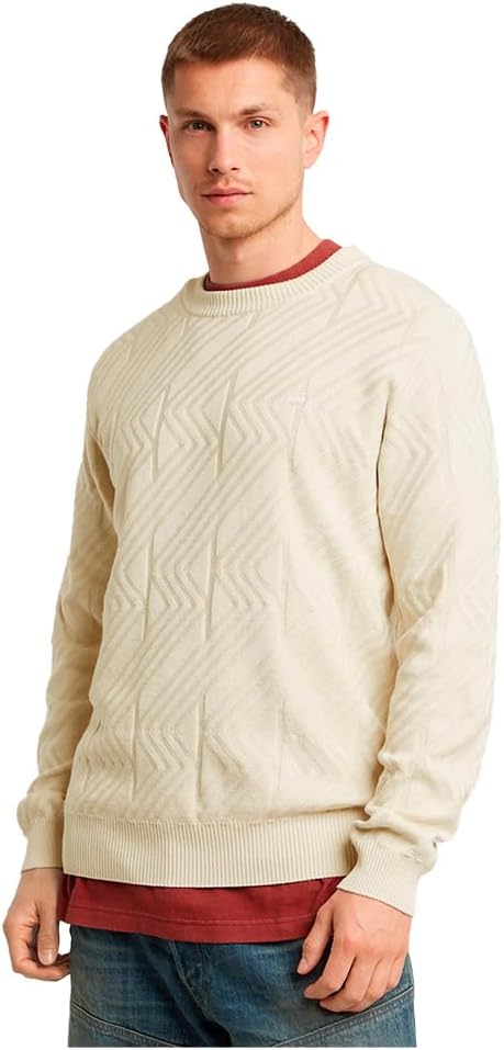 G-STAR Zig-Zag Structure R Knit Men’s Sweatshirt