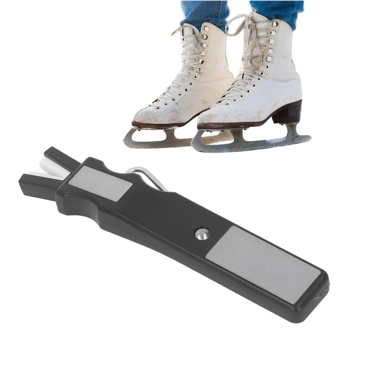 Aiguiseur de lame pour patins à glace pierre à aiguiser les couteaux et outils