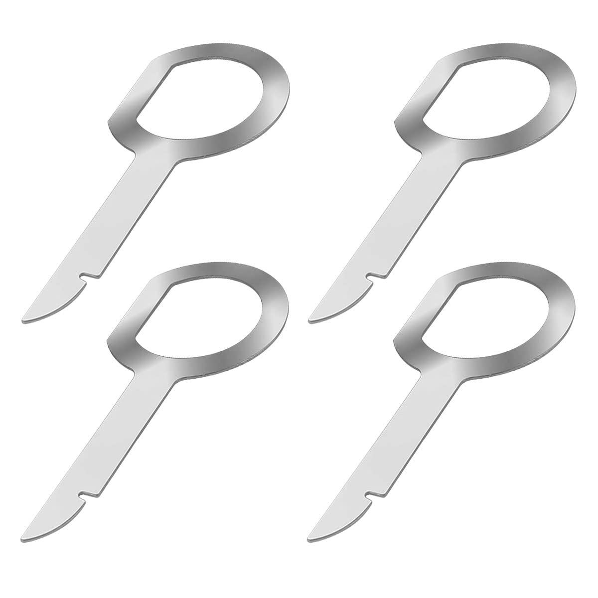 Jagowa 4 Pcs DIN Release Keys Compatible Car CD DVD Host Key Removal Tool Extraction Tool for Volkswagen Ford Focus Fiesta Mondeo Audi Mercedes