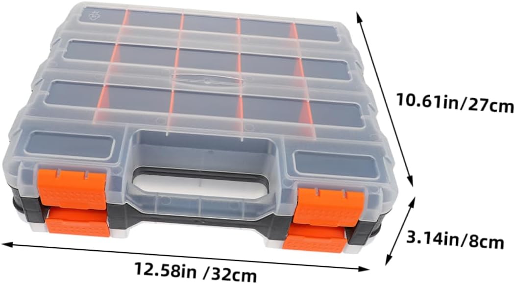 Homoyoyo Double-sided Plastic Tool Accessories Box for Electronic Components Parts Organizer Craft Storage Bead Containers Jewelry Making