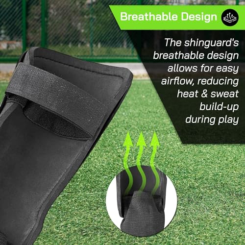 image for Vizari Malaga Shin Guards for Kids & Adults – Soccer Shin Guards wit