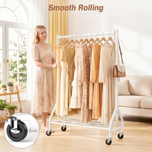 EAGMAK Heavy Duty Clothes Rack Load 268 LBS, 31.5 inch Hanging Rod, White by EAGMAK - Image 6