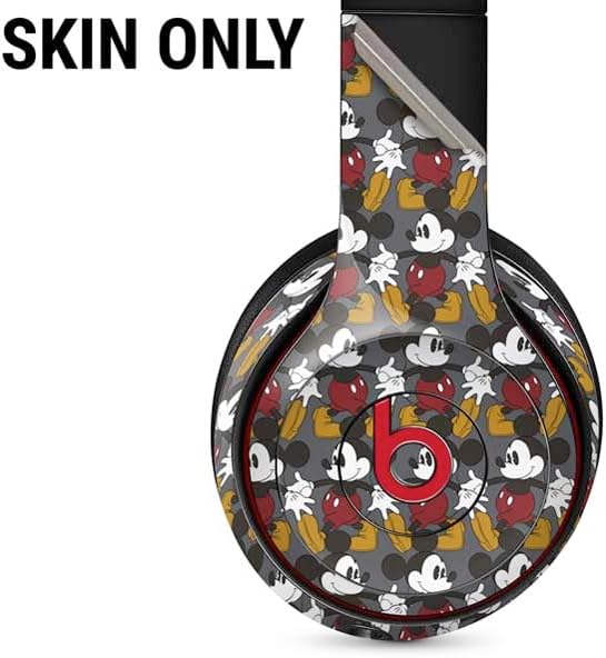 Skinit Decal Audio Skin Compatible with Beats Solo 3 Wireless - Officially Licensed Disney Mickey Mouse Vintage Pattern Design